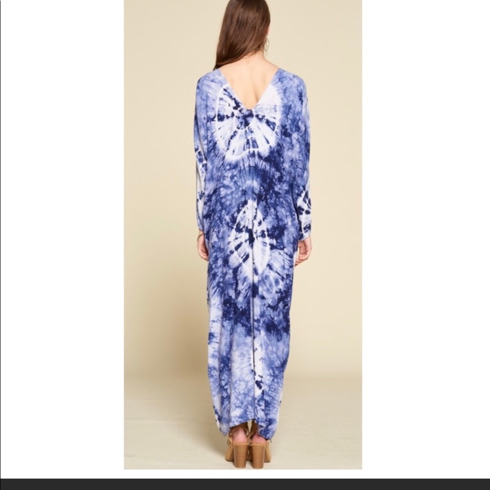 NEW BLUE TIE-DYE KIMONO! STYLISH and CHIC - Picture 6 of 6